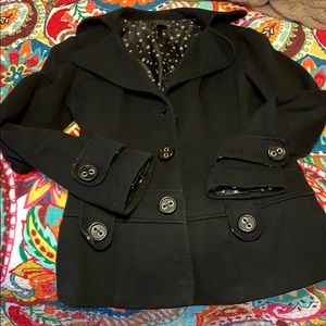 Black pea coat